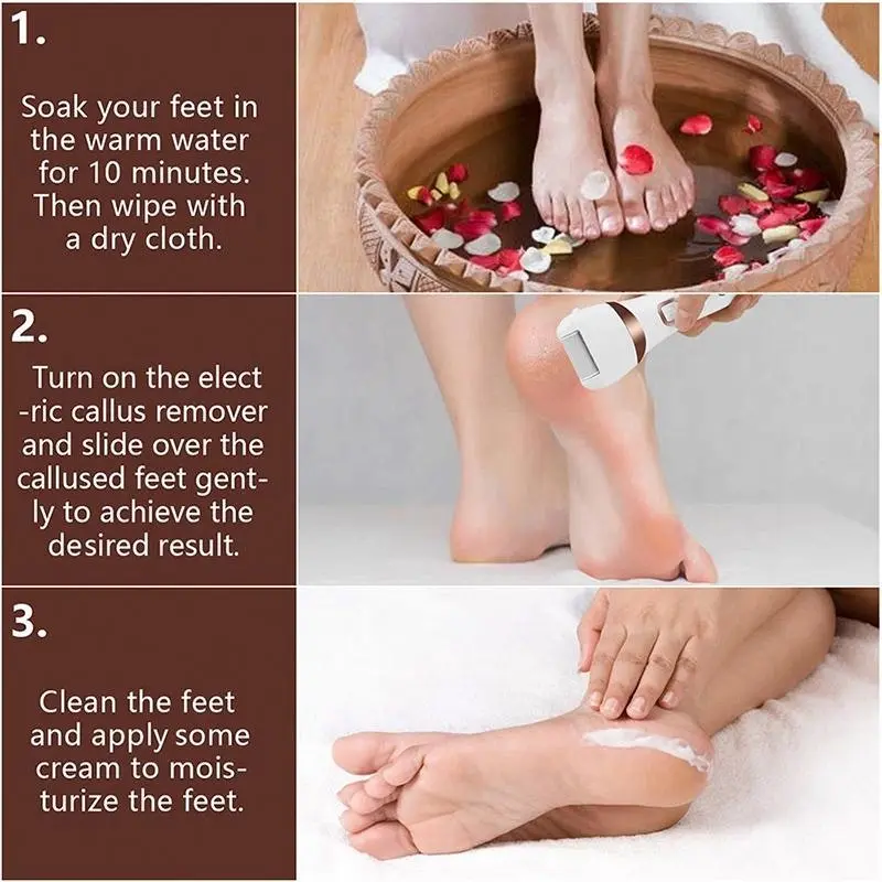 Electric Care Pedicure Kit Foot File Hard Dead Skin Callus Remover Foot Grinder