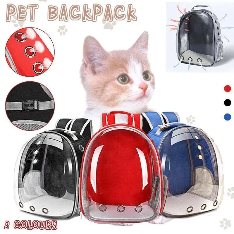 Pet Outdoor Carrier Backpack Cat Dog Puppy Travel Space Capsule Shoulder Bag