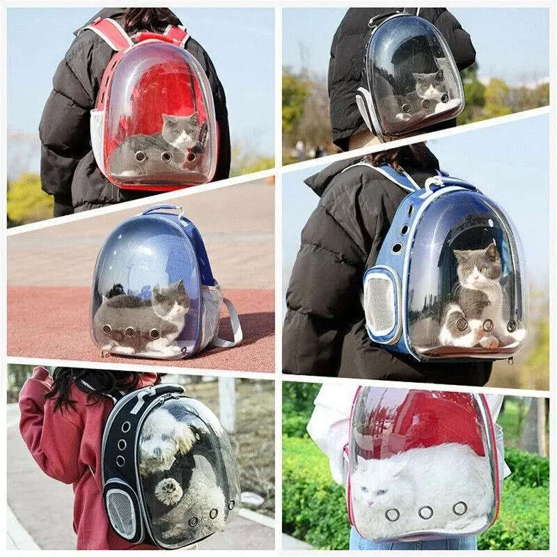 Pet Outdoor Carrier Backpack Cat Dog Puppy Travel Space Capsule Shoulder Bag