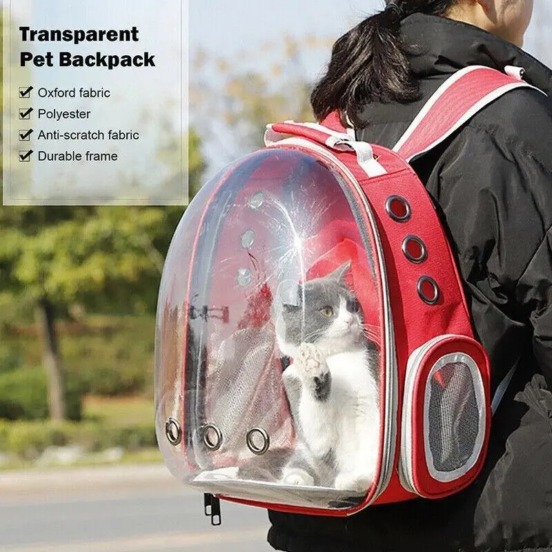 Pet Outdoor Carrier Backpack Cat Dog Puppy Travel Space Capsule Shoulder Bag