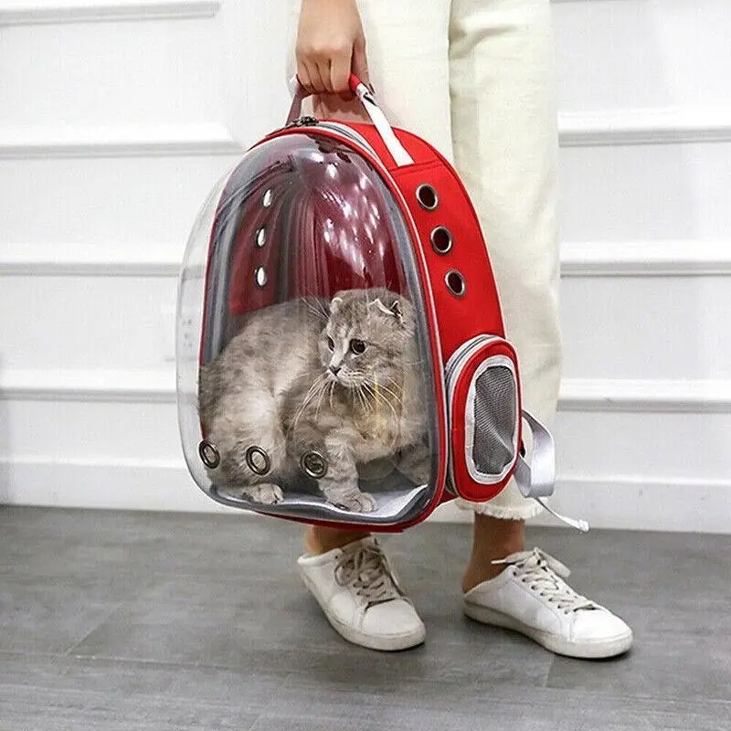 Pet Outdoor Carrier Backpack Cat Dog Puppy Travel Space Capsule Shoulder Bag