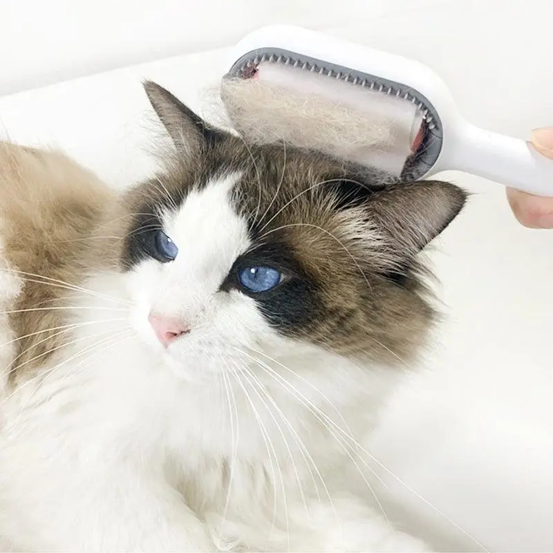 Universal Pet Knots Remover Multifunctional Cat Dog Cleaning Brush With Wipes