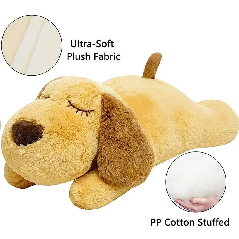 Pet Puppy Cat Soft Plush Toy Heartbeat Sleeping Buddy Dog Behavioral Anxiety Aid