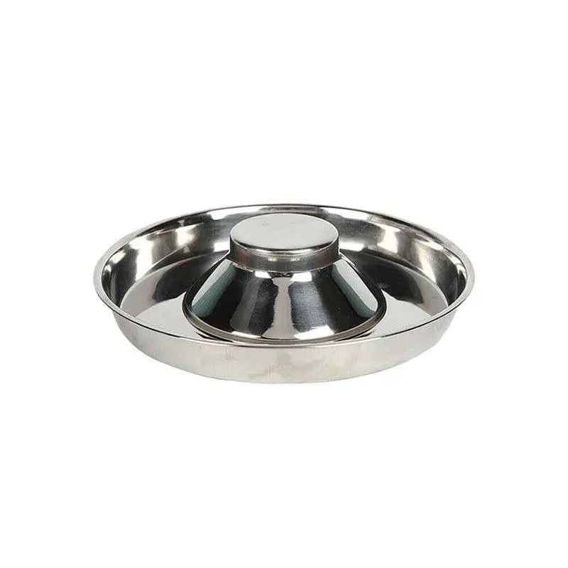 Feeder Bowl Stainless Dish Puppy Dog Pet Cat Litter Food Feeding Weaning Home Au