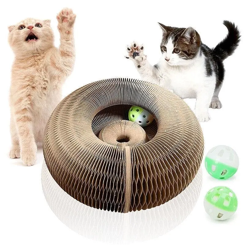 Magic Organ Cat Scratching Board Grab Board--Comes With A Toy Bell Ball Au Stock