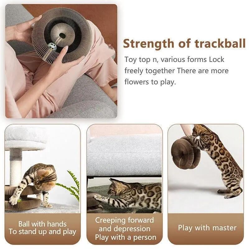 Magic Organ Cat Scratching Board Grab Board--Comes With A Toy Bell Ball Au Stock