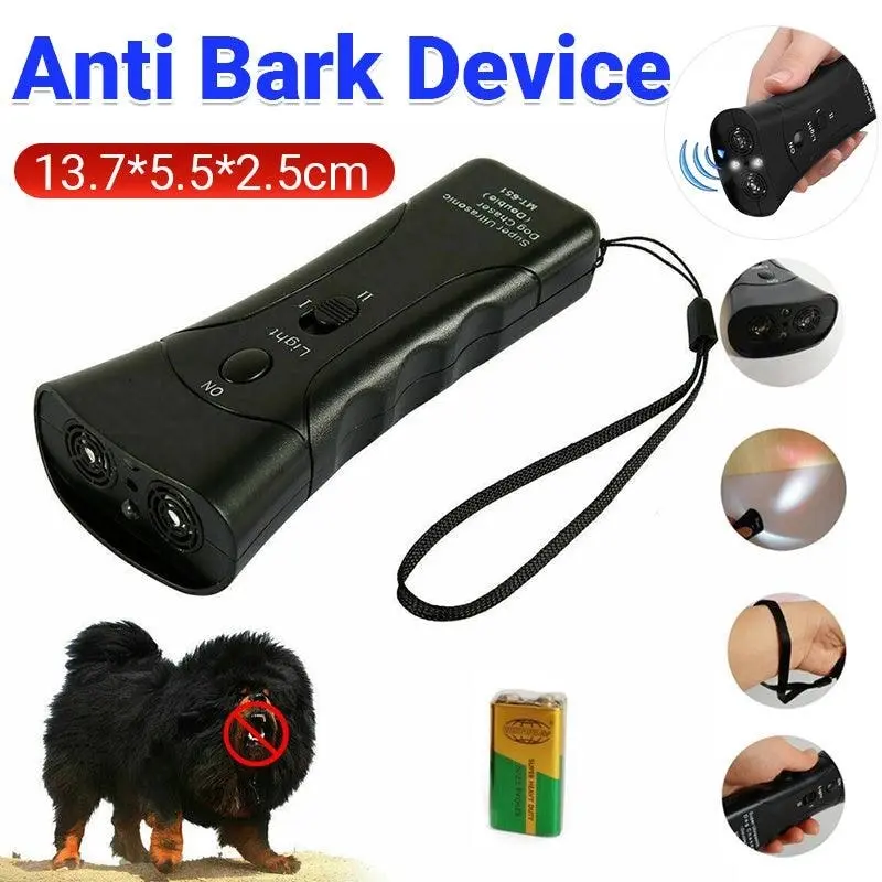 Anti Bark Device Ultrasonic Dog Barking Control Stop Repeller Trainer Train Tool