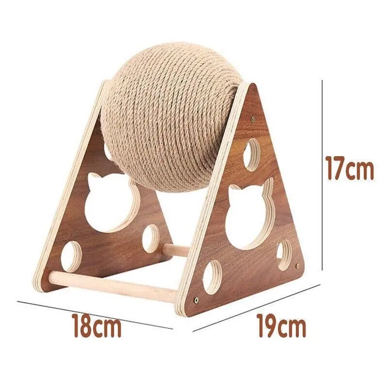 2022 Pet Cat Scratcher Toy Natural Sisal Cat Scratching Ball High Quality Au