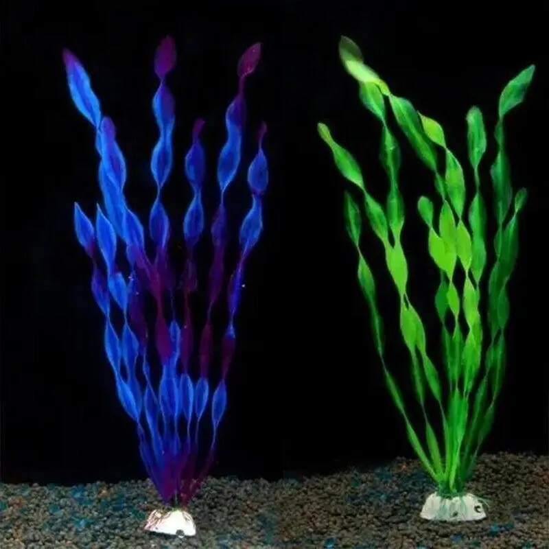 10PCS Artificial Plants Fish Tank Aquarium Aquatic Plants Simulated Water Grass