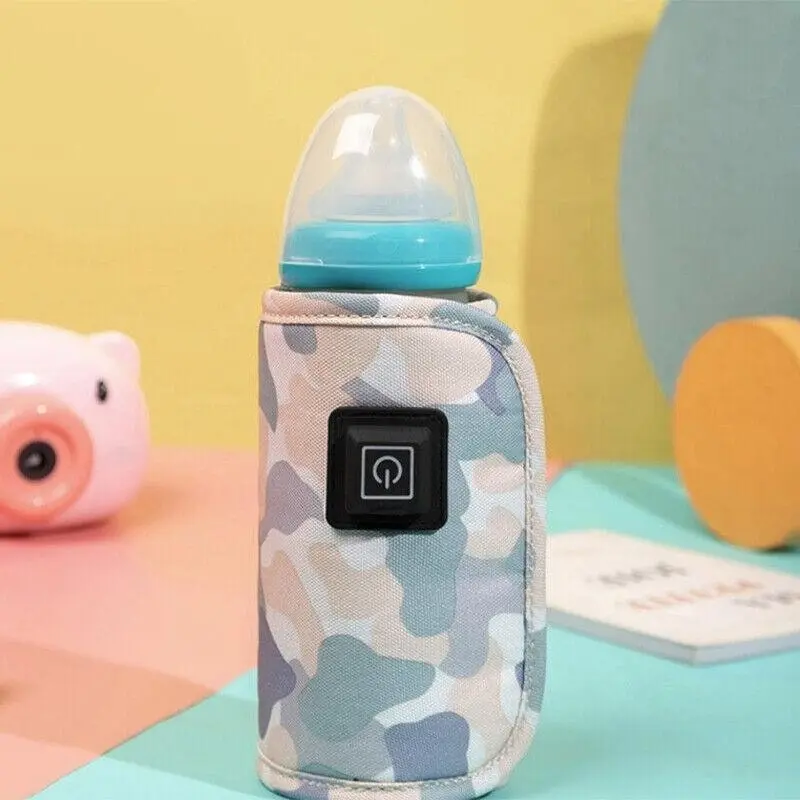 Baby Bottle Milk Warmer Thermostat Travel Heater Bag Pouch Portable Feeding Usb