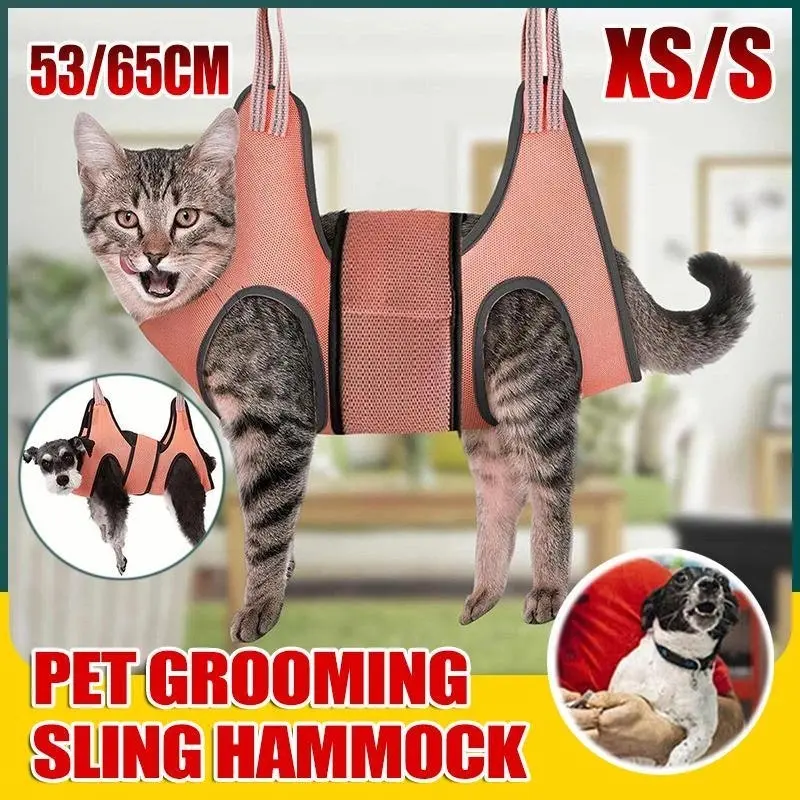 Dog Cat Restraint Bag Mobile Pet Grooming Sling Hammock