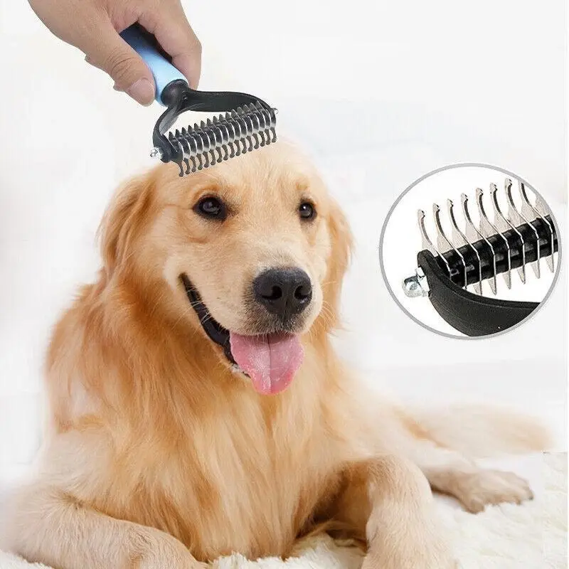 Small Dog Pet Cat Grooming Comb Brush Undercoat Rake Dematting Deshedding Trimmer