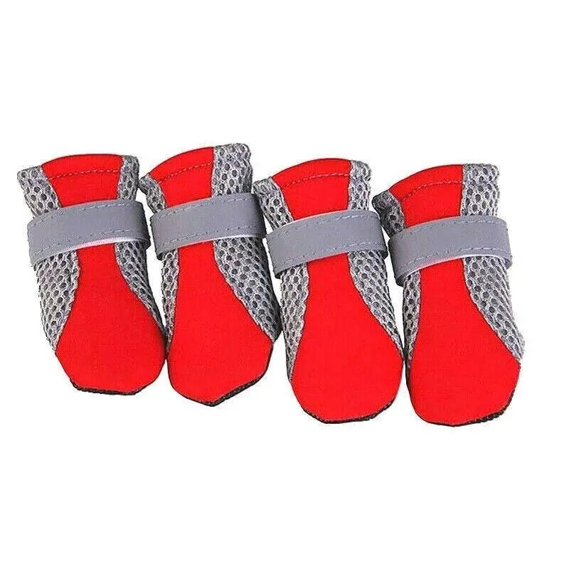 4PCS M Size Anti Slip Waterproof Protective Dog Shoes Rain Boots Pet Socks Booties