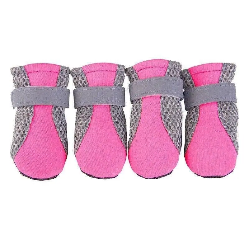 4PCS M Size Anti Slip Waterproof Protective Dog Shoes Rain Boots Pet Socks Booties