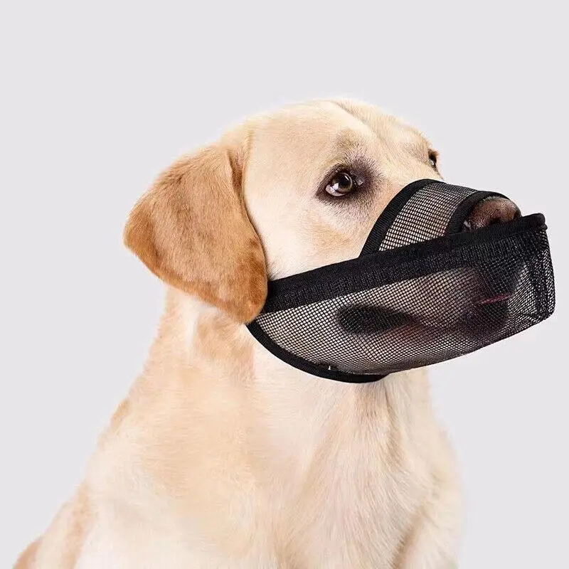 Adjustable XL Size Pet Dog Mask Mouth Muzzle Anti Barking Bite Stop Chewing Mask