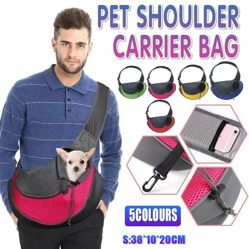 S Size Pet Shoulder Carrier Bag Puppy Cat Dog Travel Sling Backpack Portable