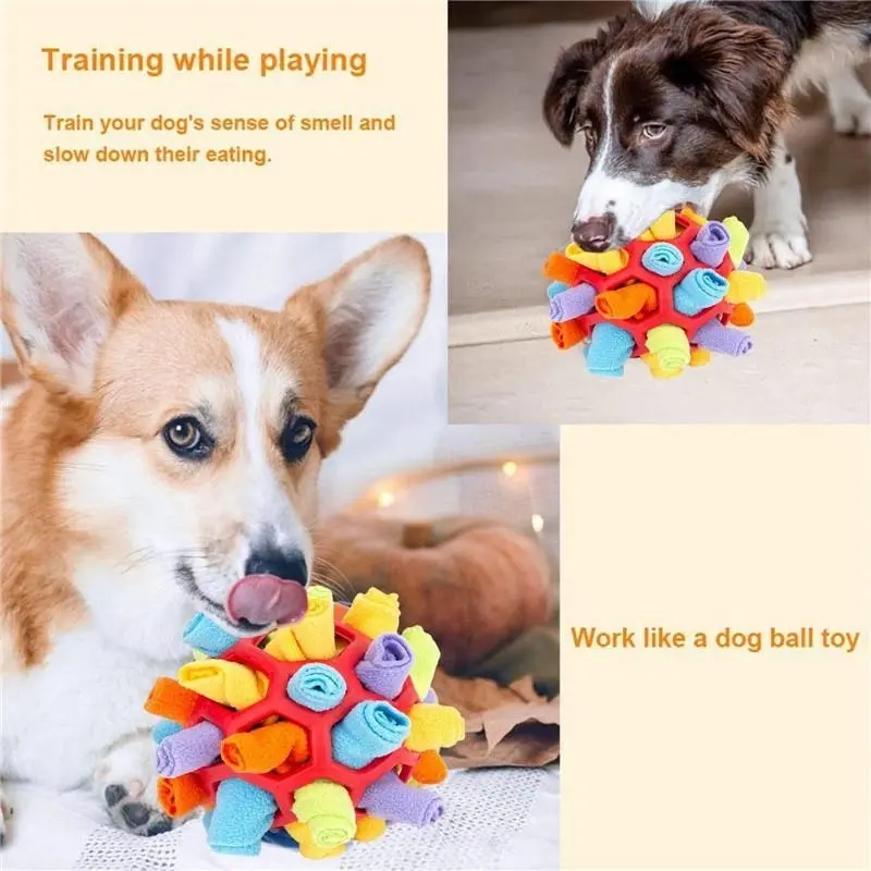 Snuffle Ball Interactive Dog Toy Portable Foraging Skills Slow Feeder Training