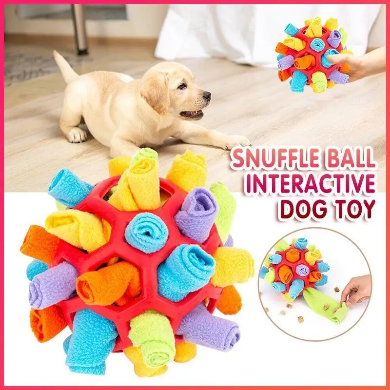 Snuffle Ball Interactive Dog Toy Portable Foraging Skills Slow Feeder Training