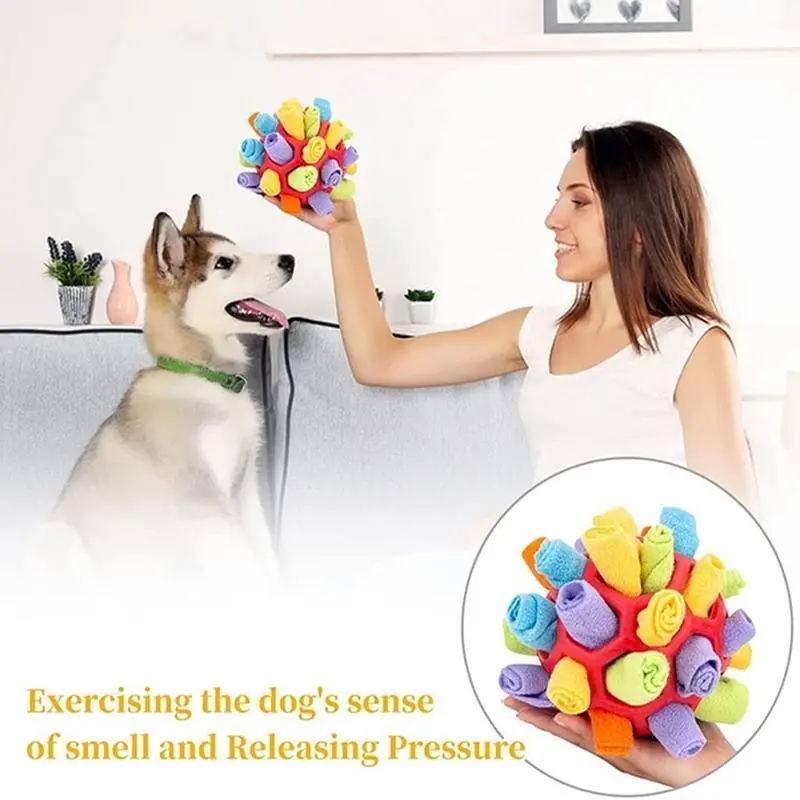 Snuffle Ball Interactive Dog Toy Portable Foraging Skills Slow Feeder Training