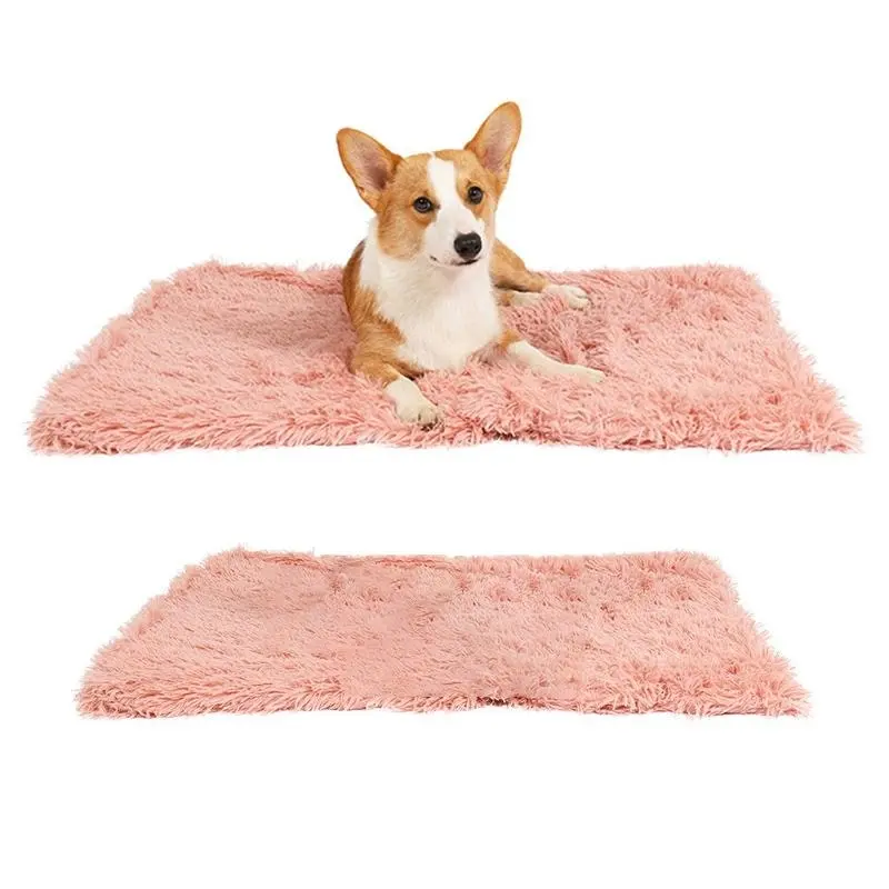 Dog Blanket Pet Cat Mat Puppy Warm Soft Plush Washable Reusable Calming Bed