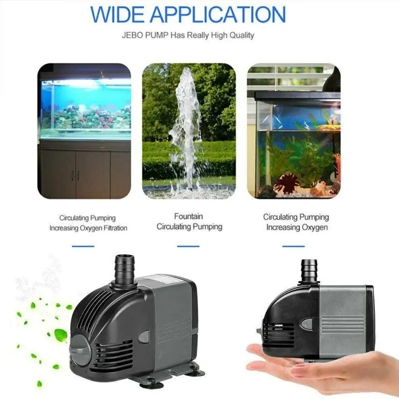 Adjustable Flow Aquarium Pump Water Submersible Fish Tank Fountain Pond Marine