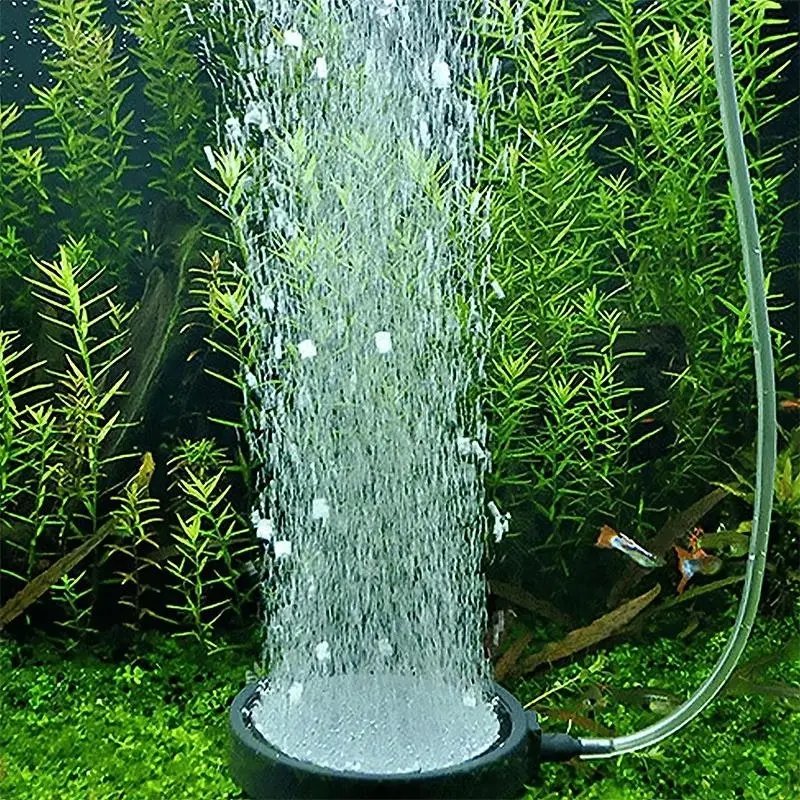 Air Bubble Disk Stone Aquarium Aerator Fish Tank Pump Hydroponics Oxygen