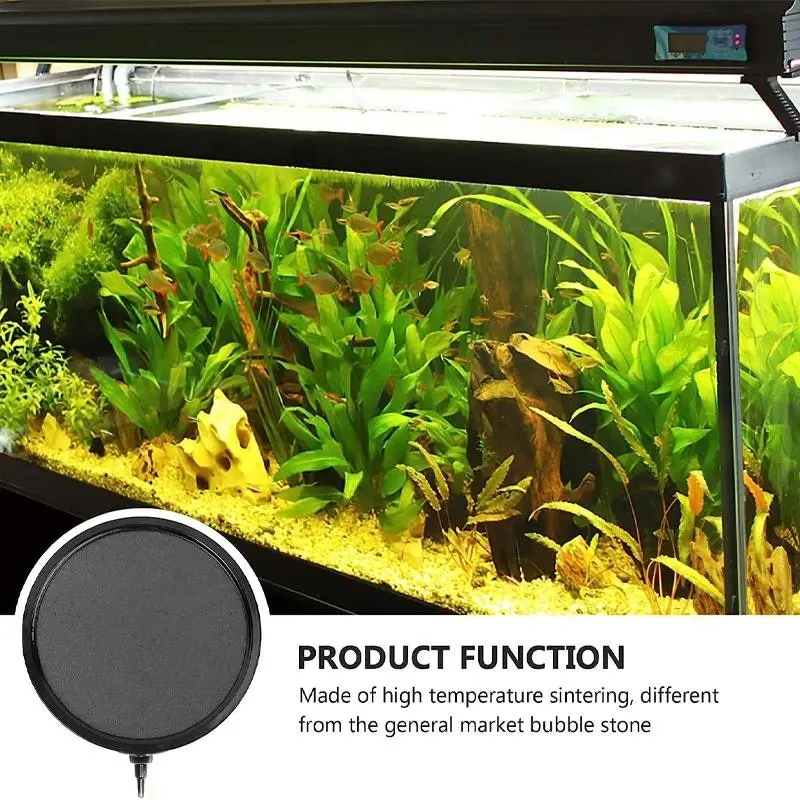 Air Bubble Disk Stone Aquarium Aerator Fish Tank Pump Hydroponics Oxygen