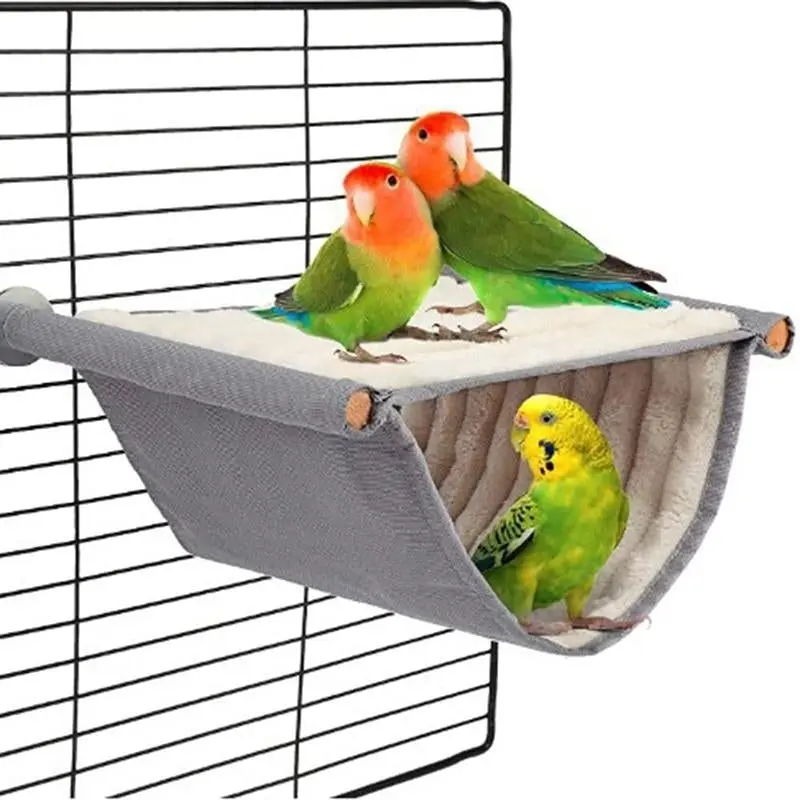 S Size Bird Nest Bed Hanging Hammock Snuggle Hut Parrot House Toy Bird Cage Perch