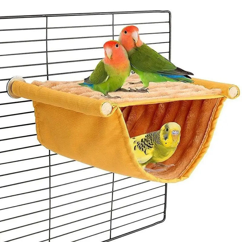 S Size Bird Nest Bed Hanging Hammock Snuggle Hut Parrot House Toy Bird Cage Perch