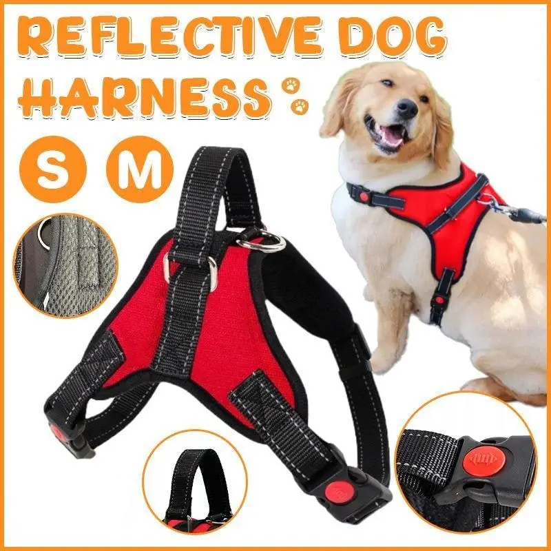 S-M Front Range No-Pull Dog Harness Vest Adjustable Outdoor Handle Puppy Pet