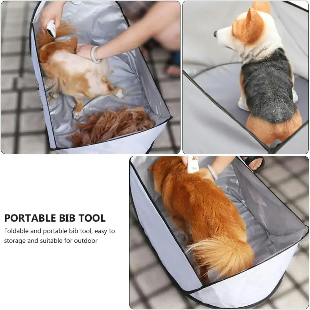 Pet Grooming Shearing Bib for Large Small Dogs Cats Pets 5 Colors Optional