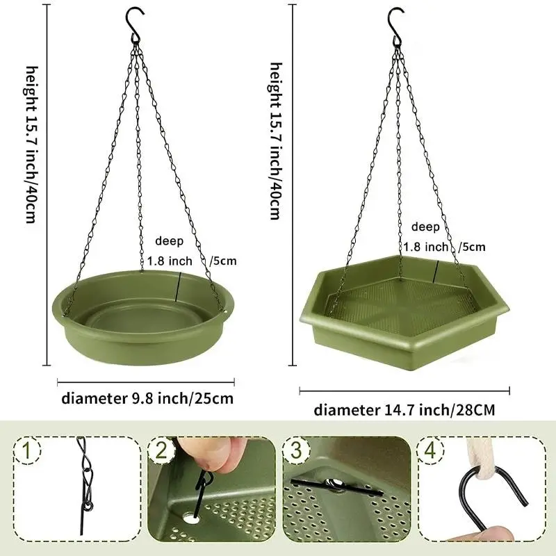 Outdoor Garden Hanging Bird Feeder Garden Automatic Hummingbird Water Feeder