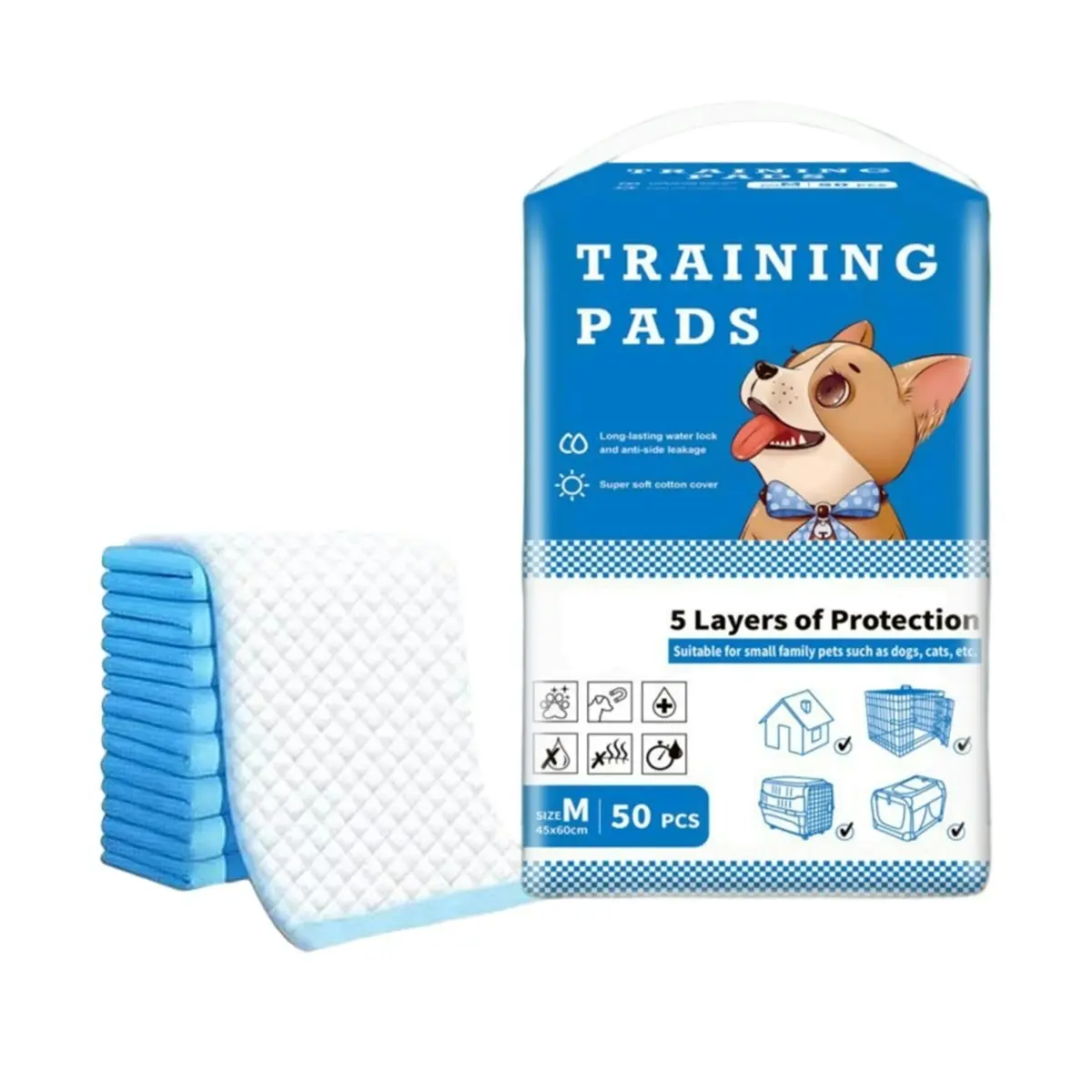 Large Puppy Dog Training Pads Pet Toilet Thickened Pee Pads Mat Indoor Absorbent