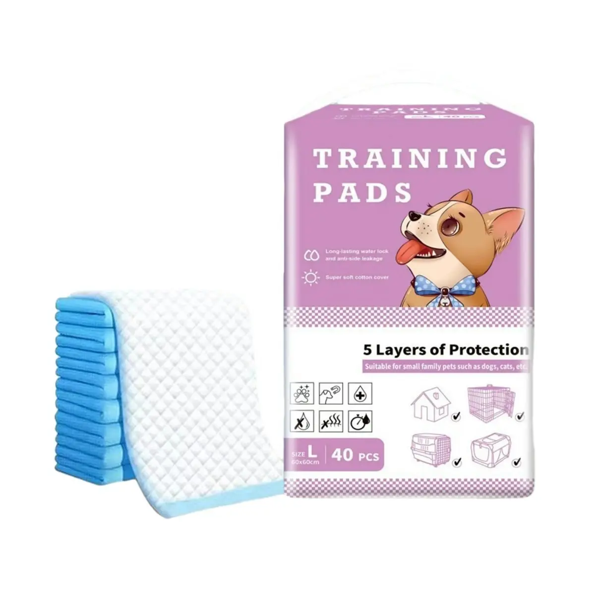 Large Puppy Dog Training Pads Pet Toilet Thickened Pee Pads Mat Indoor Absorbent