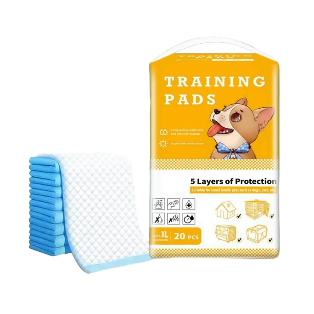 Large Puppy Dog Training Pads Pet Toilet Thickened Pee Pads Mat Indoor Absorbent