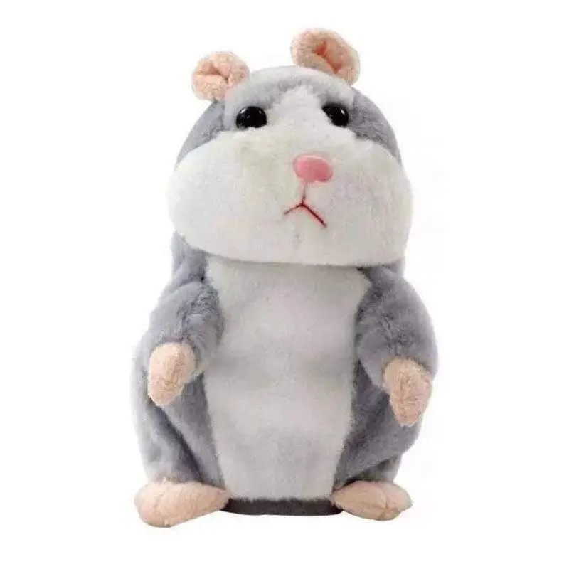 Talking Hamster Chat Mimicry Pet Record Hamster Doll Xmas Plush Toy Nod Mouse Au