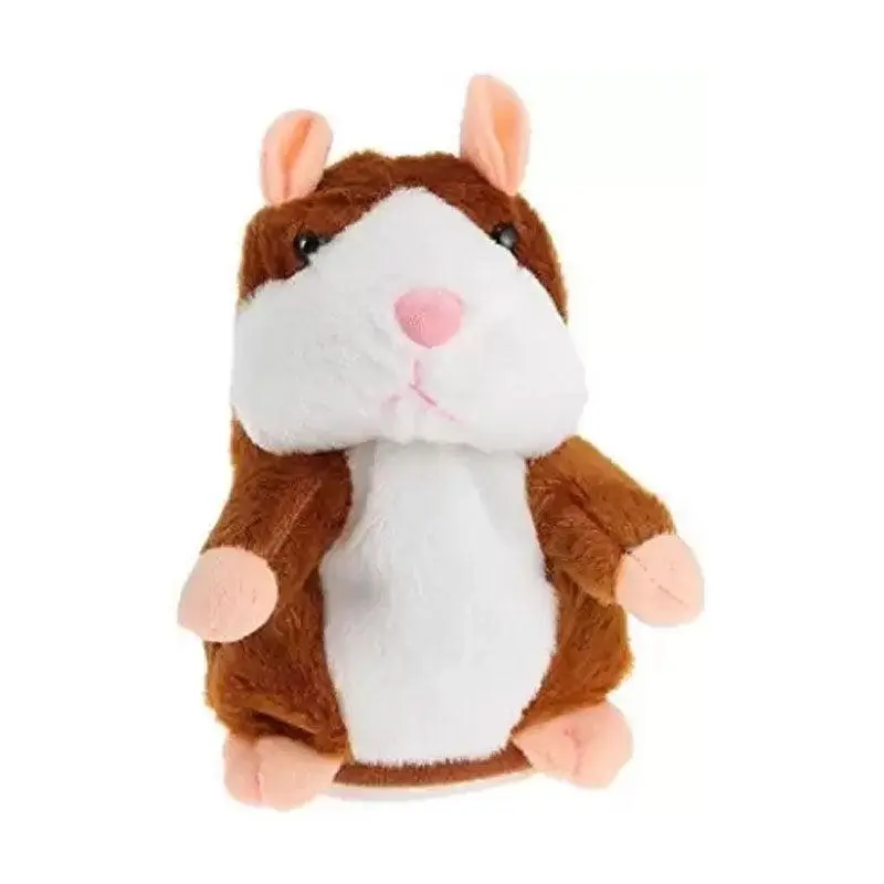 Talking Hamster Chat Mimicry Pet Record Hamster Doll Xmas Plush Toy Nod Mouse Au