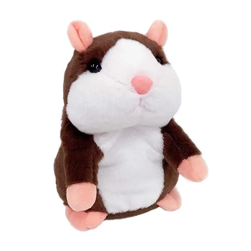 Talking Hamster Chat Mimicry Pet Record Hamster Doll Xmas Plush Toy Nod Mouse Au