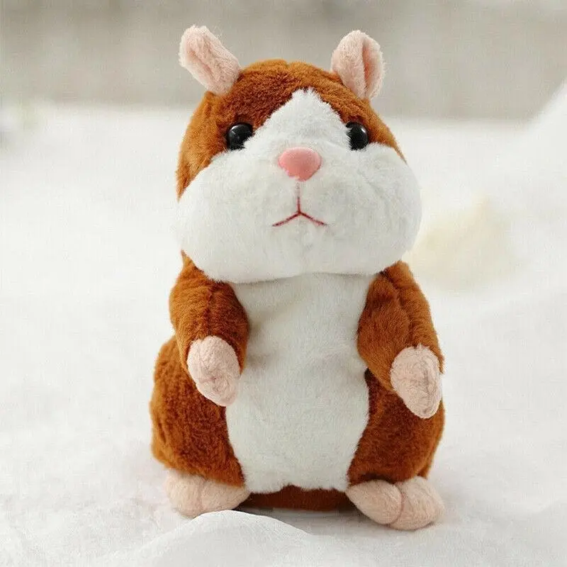 Talking Hamster Chat Mimicry Pet Record Hamster Doll Xmas Plush Toy Nod Mouse Au