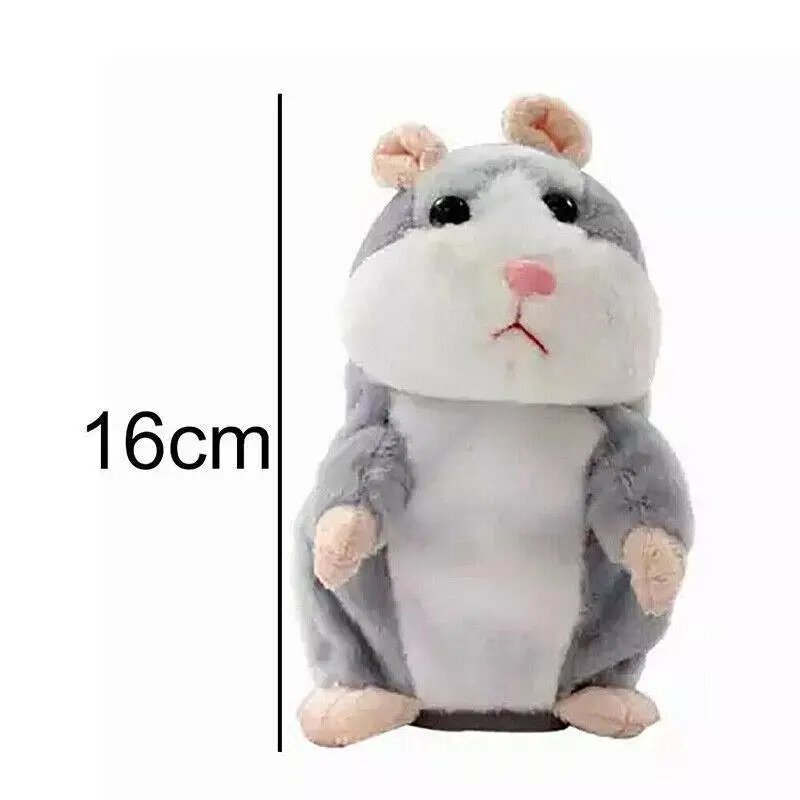 Talking Hamster Chat Mimicry Pet Record Hamster Doll Xmas Plush Toy Nod Mouse Au