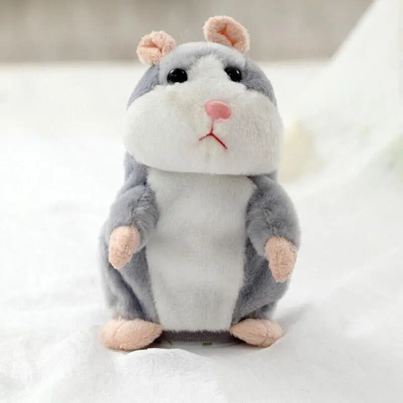 Talking Hamster Chat Mimicry Pet Record Hamster Doll Xmas Plush Toy Nod Mouse Au