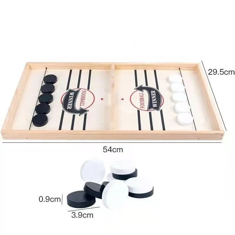 Large Sling Puck Paced Slingpuck Winner Board Game Family Games Toy Hockey Funny