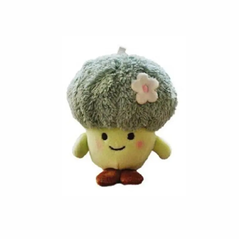 Vegetable Keychain Plush Realistic Food Simulation Soft Stuffed Kids Toy Keyring