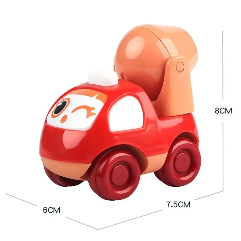 Inertia Train Toy Small Train Crash Resistant Cartoon Car Gifts for Children