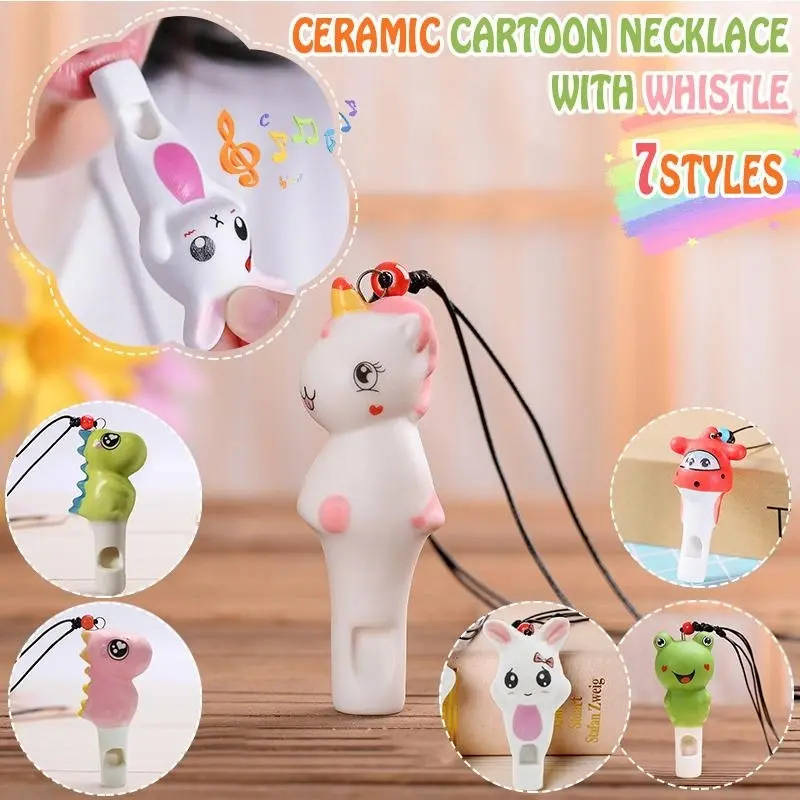 Animal Whistles Cute Cheap Gifts with Rope Noise Maker Kid Toy Party Favors