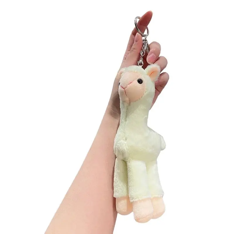 Cute Mini Alpaca Soft Plush Stuffed Doll Toys Keychain Cartoon Bag Pendant