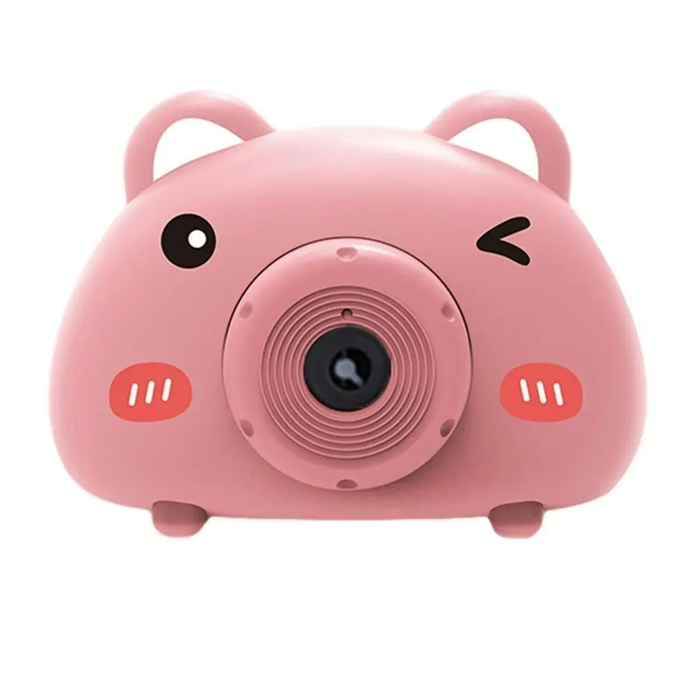 Acousto optic Bubble Machine Camera Animal Pig With Light Music Toy Gift