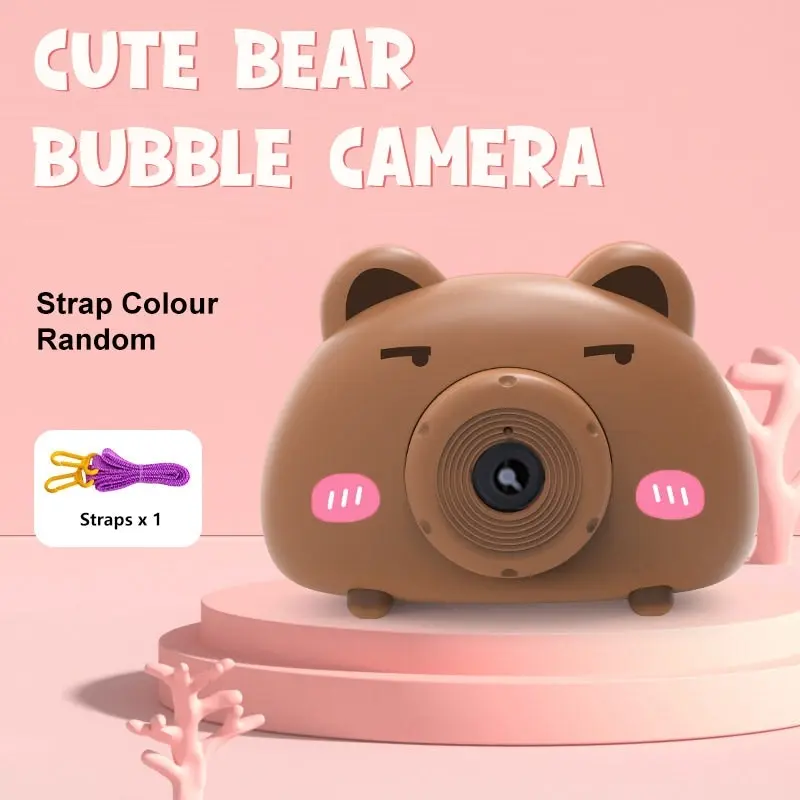 Acousto optic Bubble Machine Camera Animal Pig With Light Music Toy Gift