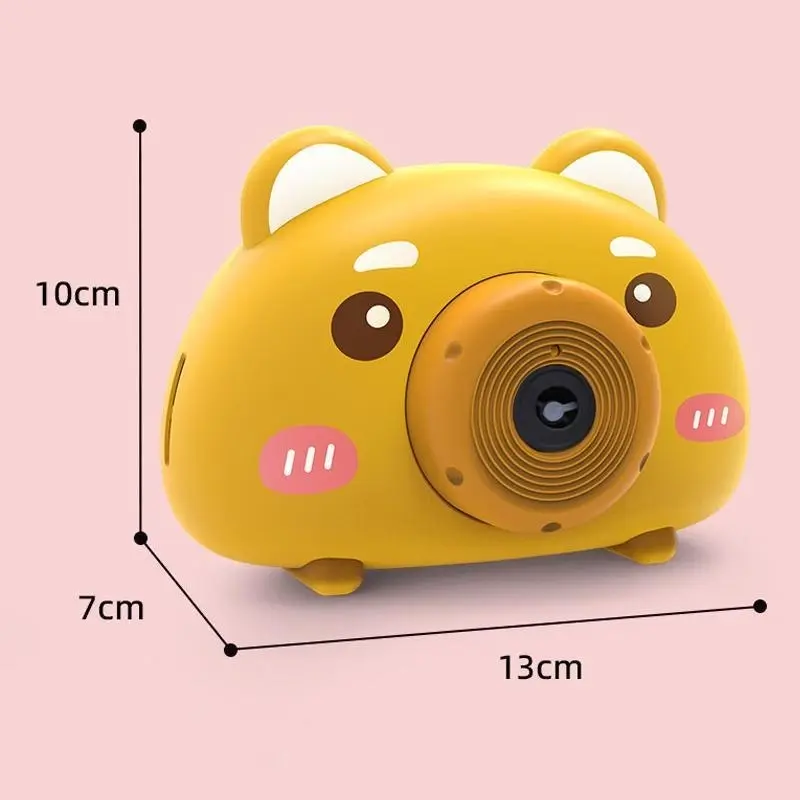 Acousto optic Bubble Machine Camera Animal Pig With Light Music Toy Gift