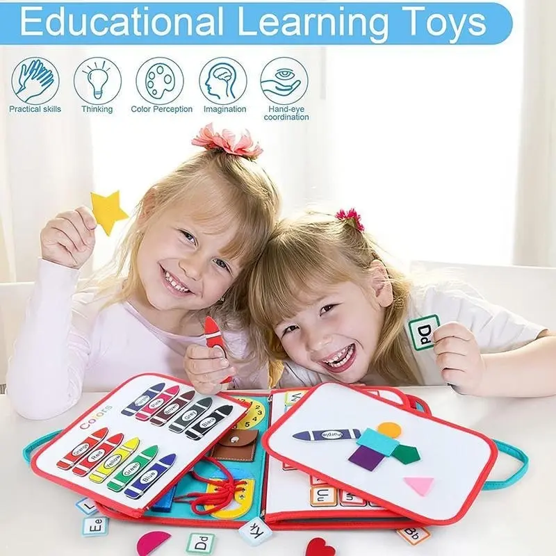 Educational Sensory Kids Busy Board Intelligence Montessori Toy Learning Toys